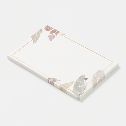 Feathers Post-it Klebezettel (angewinkelt)