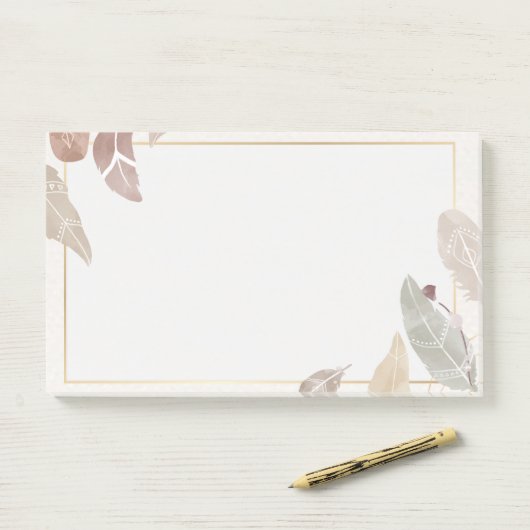 Feathers Post-it Klebezettel (Auf Schreibtisch)