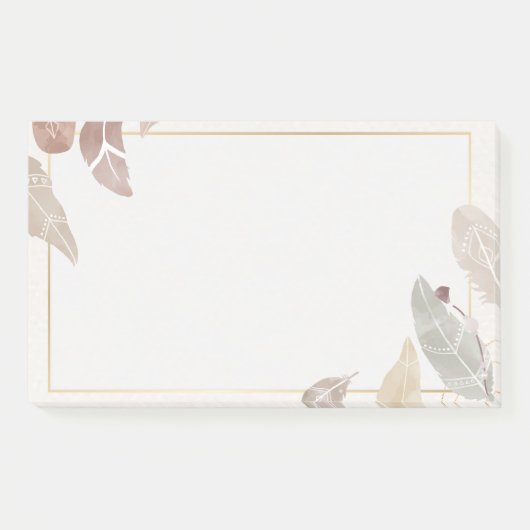 Feathers Post-it Klebezettel (Vorderseite)