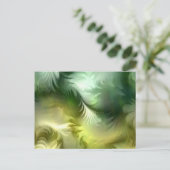 Feathers Postkarte (Stehend Vorderseite)