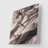 Feathers Quadratische Wanduhr (Winkel)