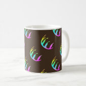 Feathers Rich Brown Kaffeetasse (VorderseiteRechts)