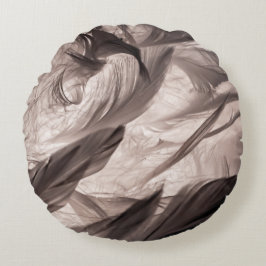 Feathers Rundes Kissen