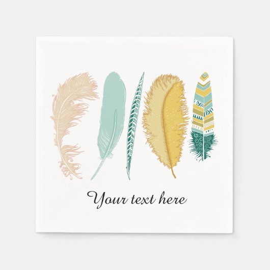 Feathers Serviette (Vorderseite)