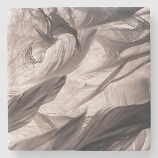 Feathers Steinuntersetzer (Vorderseite)