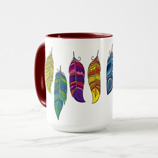 Feathers Tasse (Vorderseite Links)