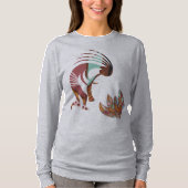 Feathers und Kokopelli Southwest T-Shirt (Vorderseite)