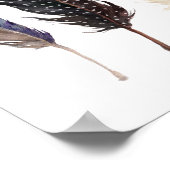 Feathers Wall Art, Feathers Printable, Poster (Ecke)