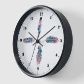 "Feathers Wall" Uhr (Winkel)