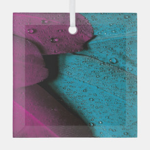 FEATHERS WET ORNAMENT AUS GLAS