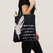 Feathers White and Meaning Tasche (Von Nahem)