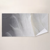 Feathers white schwan plumper badehandtuch (Badehandtuch)