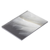 Feathers white schwan plumper notizblock (Linke Seite)