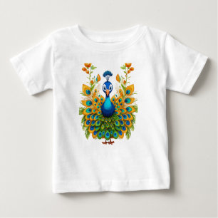 Featherspektrum: Pfauensemble Extravaganza Baby T-shirt