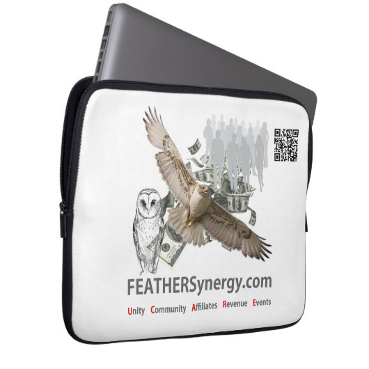 FEATHERSynergy - Laptop-Sieb 13" Laptopschutzhülle (Vorne Rechts)