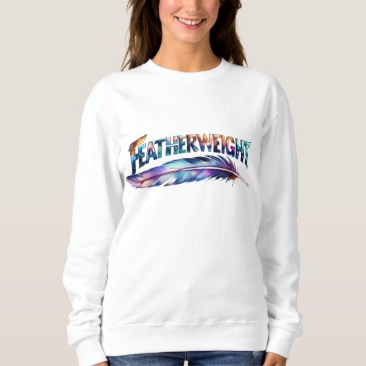 Featherweight Feather Art | MMA Boxing Fitness Gym Sweatshirt (Vorderseite)