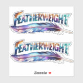 Featherweight Feather MMA Kick Boxing Gym Love 2pc Aufkleber (Blatt)