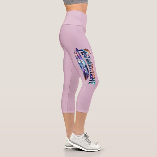 Featherweight Feather -MMA Kick Boxing- Gym Lover Capri Leggings (Rechts)