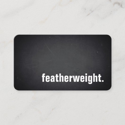 featherweight. Modern Blackboard Professional Visitenkarte (Vorderseite)