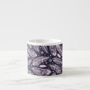 Feathery Fantasy: Romantische Musterkreation Espressotasse