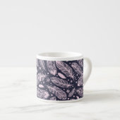 Feathery Fantasy: Romantische Musterkreation Espressotasse (Vorderseite Rechts)