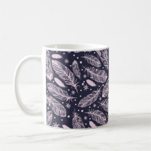 Feathery Fantasy: Romantische Musterkreation Kaffeetasse