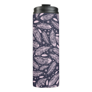 Feathery Fantasy: Romantische Musterkreation Thermosbecher