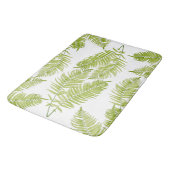 Feathery Fern auf der Bath Mat Badematte (Schrägansicht)