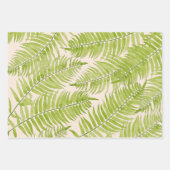 Feathery Fern auf einem Wrapping Paper-Set Geschenkpapier Set (Vorderseite)