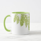 Feathery Fern auf einer Combo-Tasse Tasse (Links)