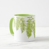 Feathery Fern auf einer Combo-Tasse Tasse (Vorderseite Links)