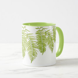 Feathery Fern auf einer Combo-Tasse Tasse