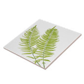 Feathery Fern auf einer Keramik Fliese (Seite)