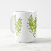 Feathery Fern auf einer klassischen Tasse (Vorderseite Links)