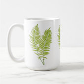 Feathery Fern auf einer klassischen Tasse (Links)