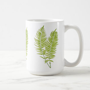 Feathery Fern auf einer klassischen Tasse