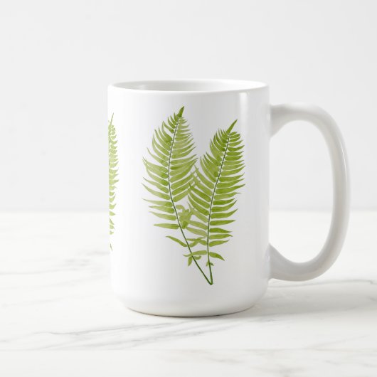 Feathery Fern auf einer klassischen Tasse (Rechts)