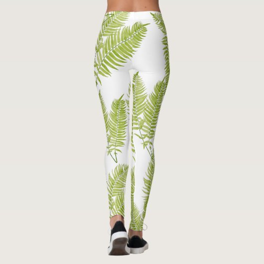 Feathery Fern auf Leggings (Rückseite)