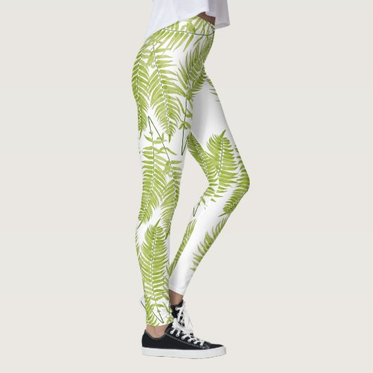 Feathery Fern auf Leggings (Rechts)
