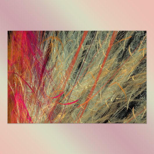 Feathery Fraktal Poster