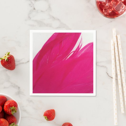 Feathery Fuschia Serviette (Beispiel)