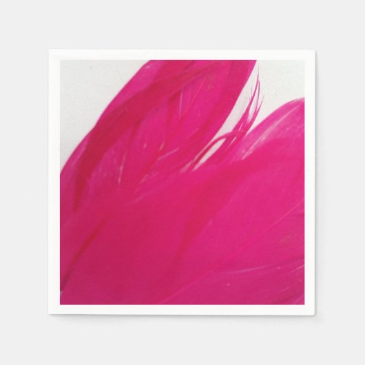 Feathery Fuschia Serviette (Vorderseite)