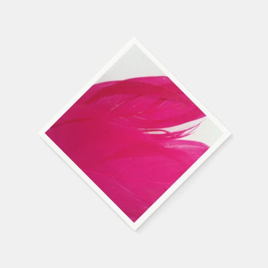 Feathery Fuschia Serviette (Ecke)