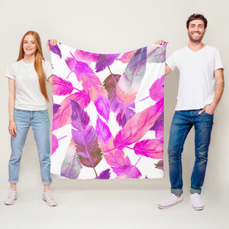 Feathery life for me fleecedecke