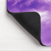 Feathery Lila Clouds Mousepad (Ecke)