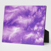 Feathery Lila Sky Fotoplatte (Seite)