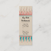 Feathery Paint Stroke Muster Mini Page Marker Mini Visitenkarte (Vorderseite)