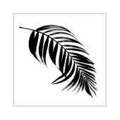 Feathery Palm Leaf Design Holz Briefmarke Gummistempel (Prägung)