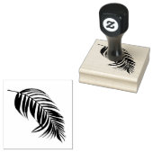 Feathery Palm Leaf Design Holz Briefmarke Gummistempel (Stempel)