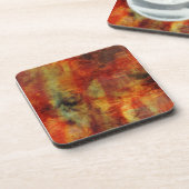 Feathery Reds und Yellows Untersetzer (Linke Seite)